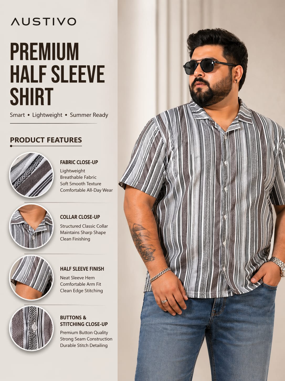 Austivo Men Casual Shirt