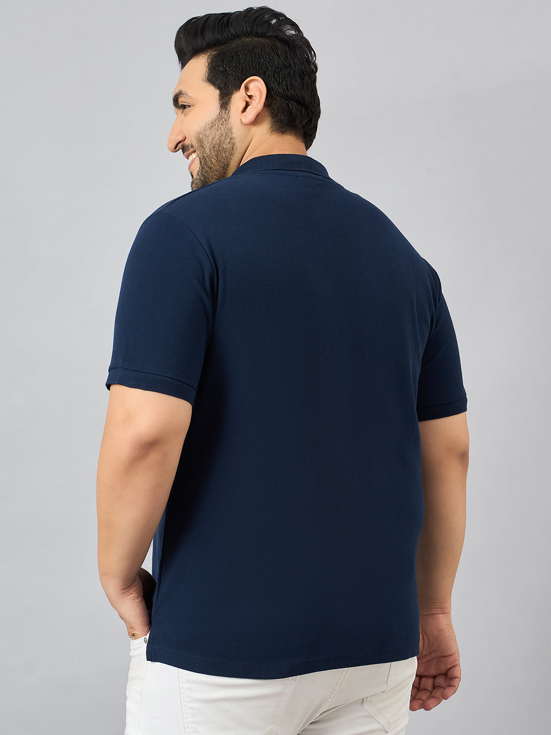 Austivo Men's Half Sleeves Polo Neck T-shirt