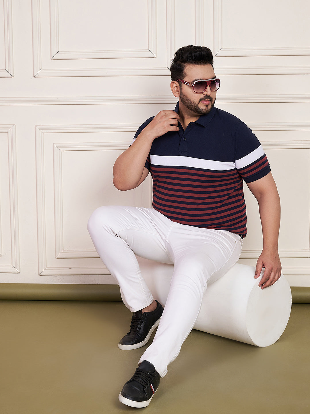Austivo Men's Polo Neck T-shirt