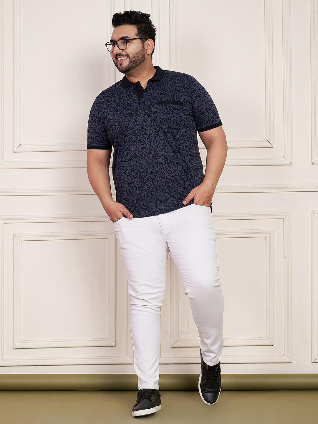 Austivo Men's Polo Neck T-shirt