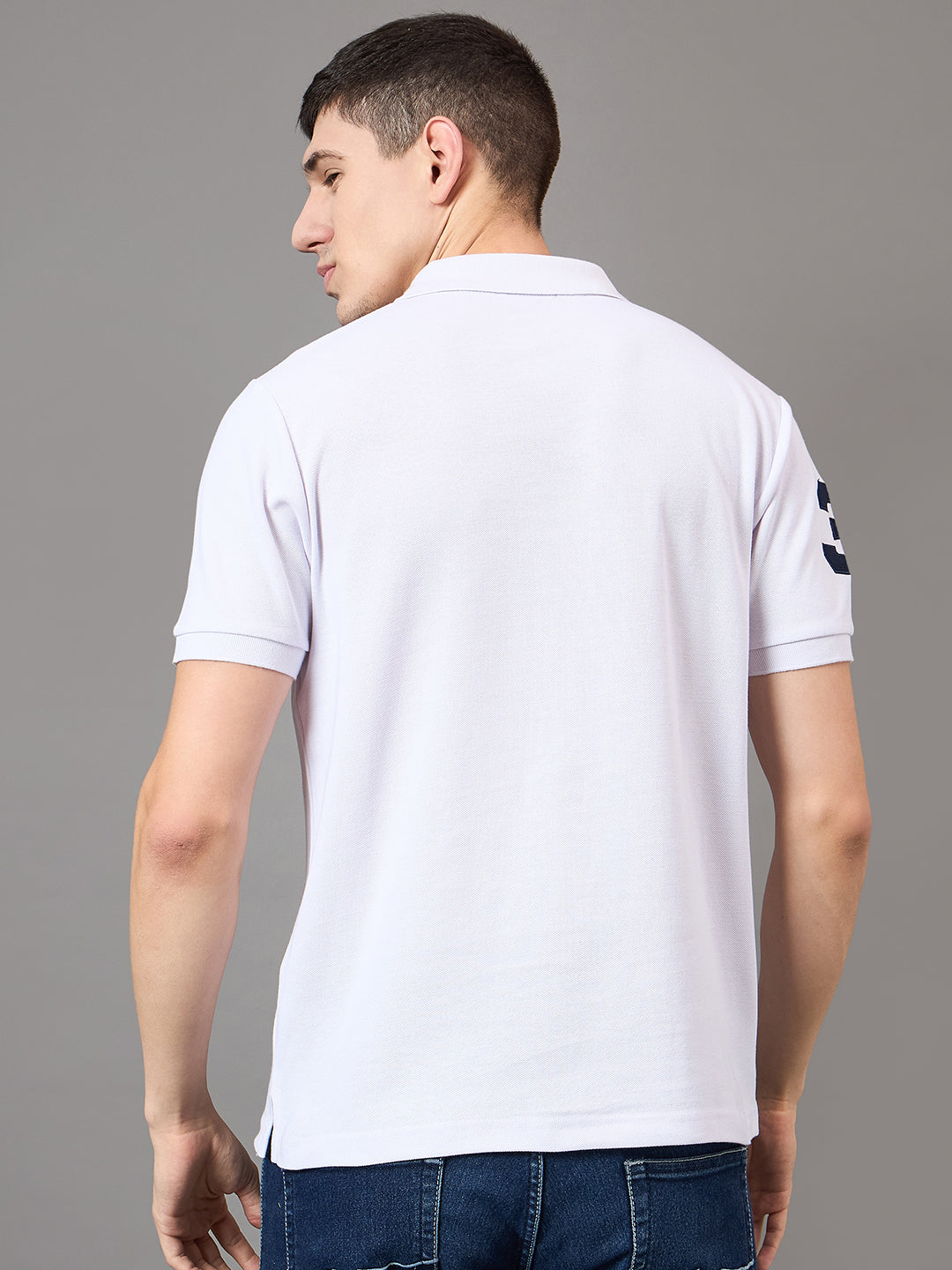 Austin Wood Men's Half Sleeves Polo Neck T-shirt