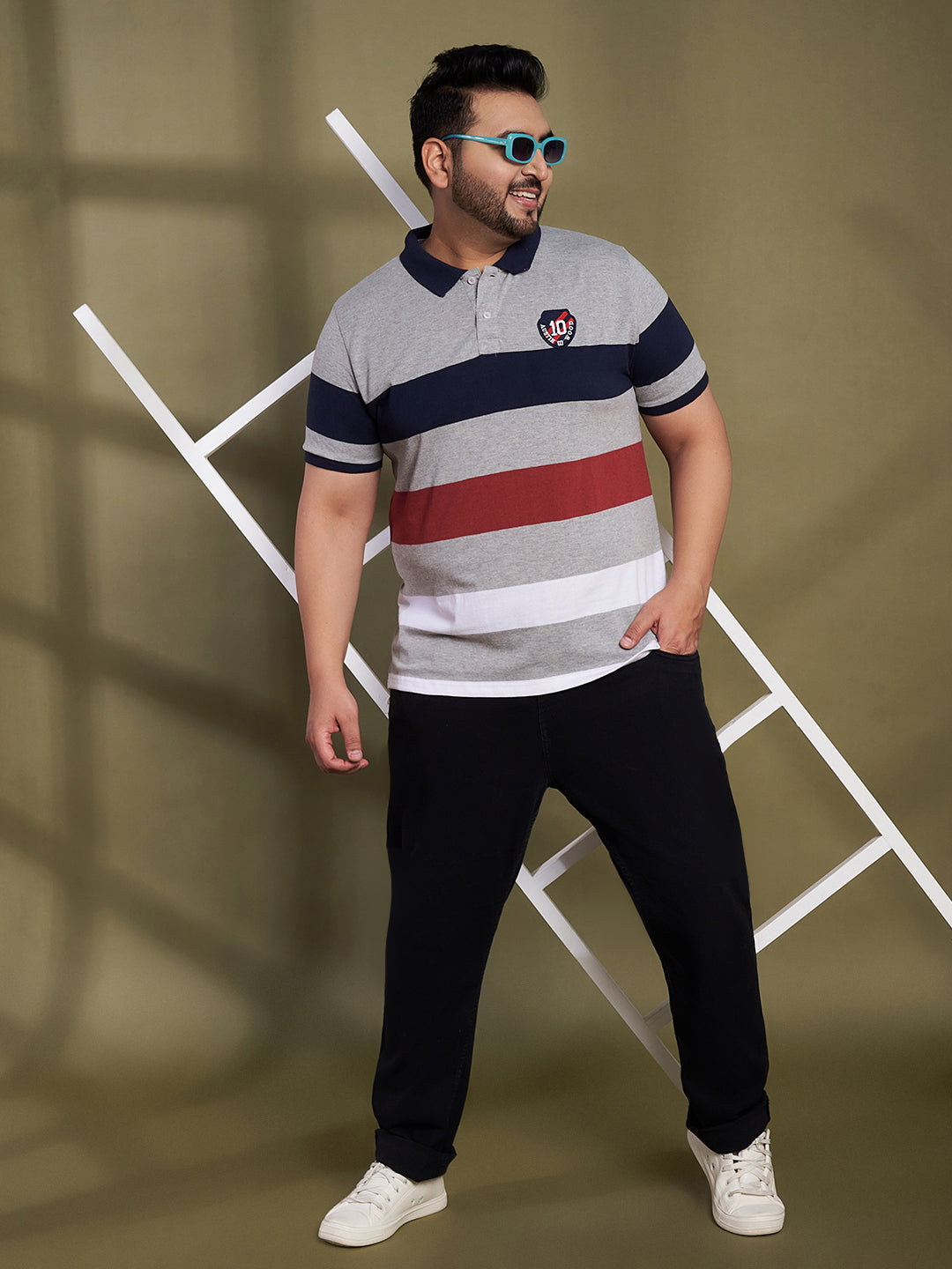 Austivo Men's Polo Neck T-shirt