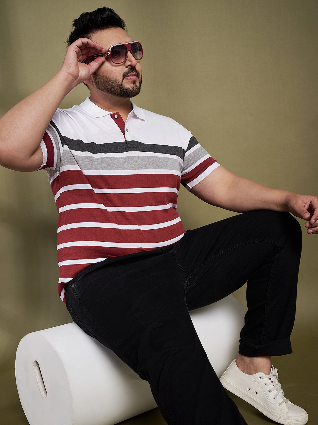 Austivo Men's Polo Neck T-shirt