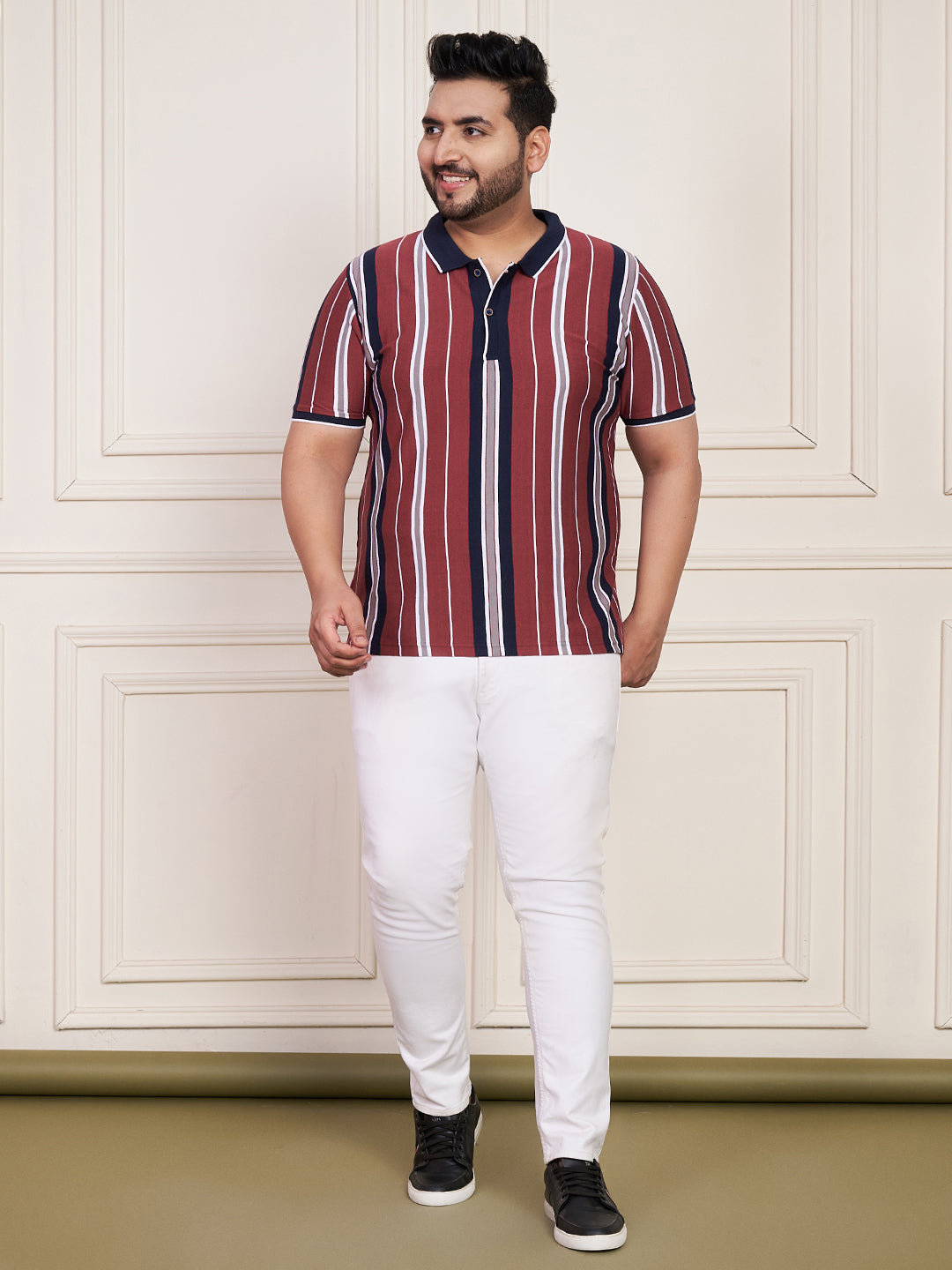 Austivo Men's Polo Neck T-shirt