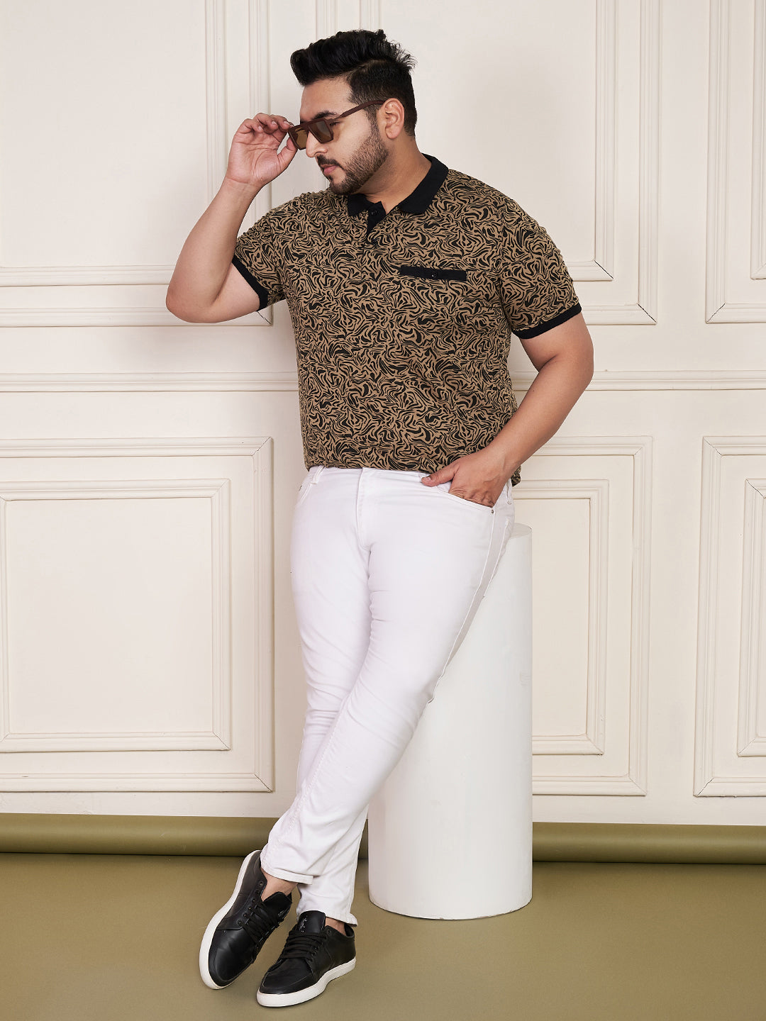 Austivo Men's Polo Neck T-shirt