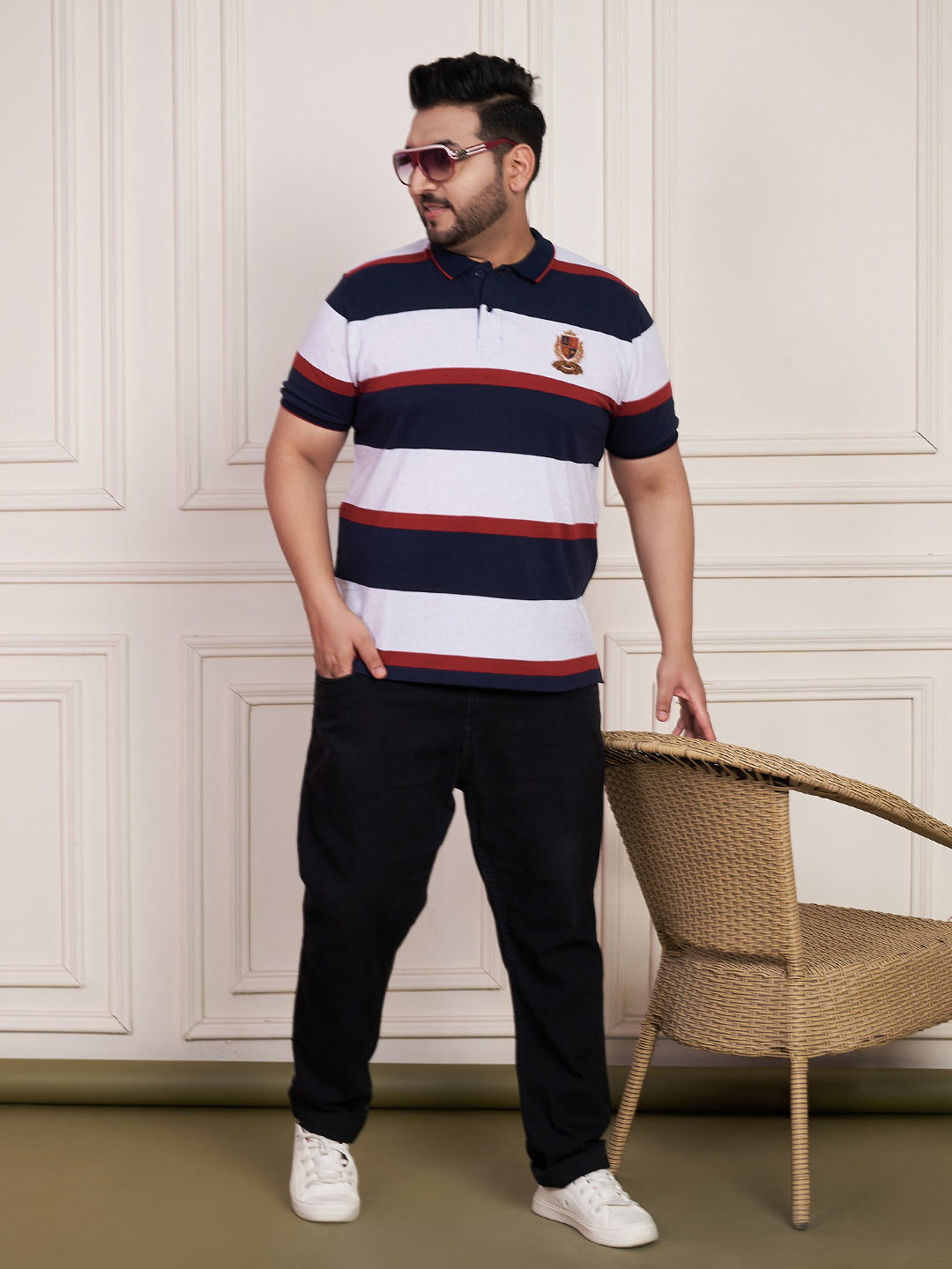 Austivo Men's Polo Neck T-shirt