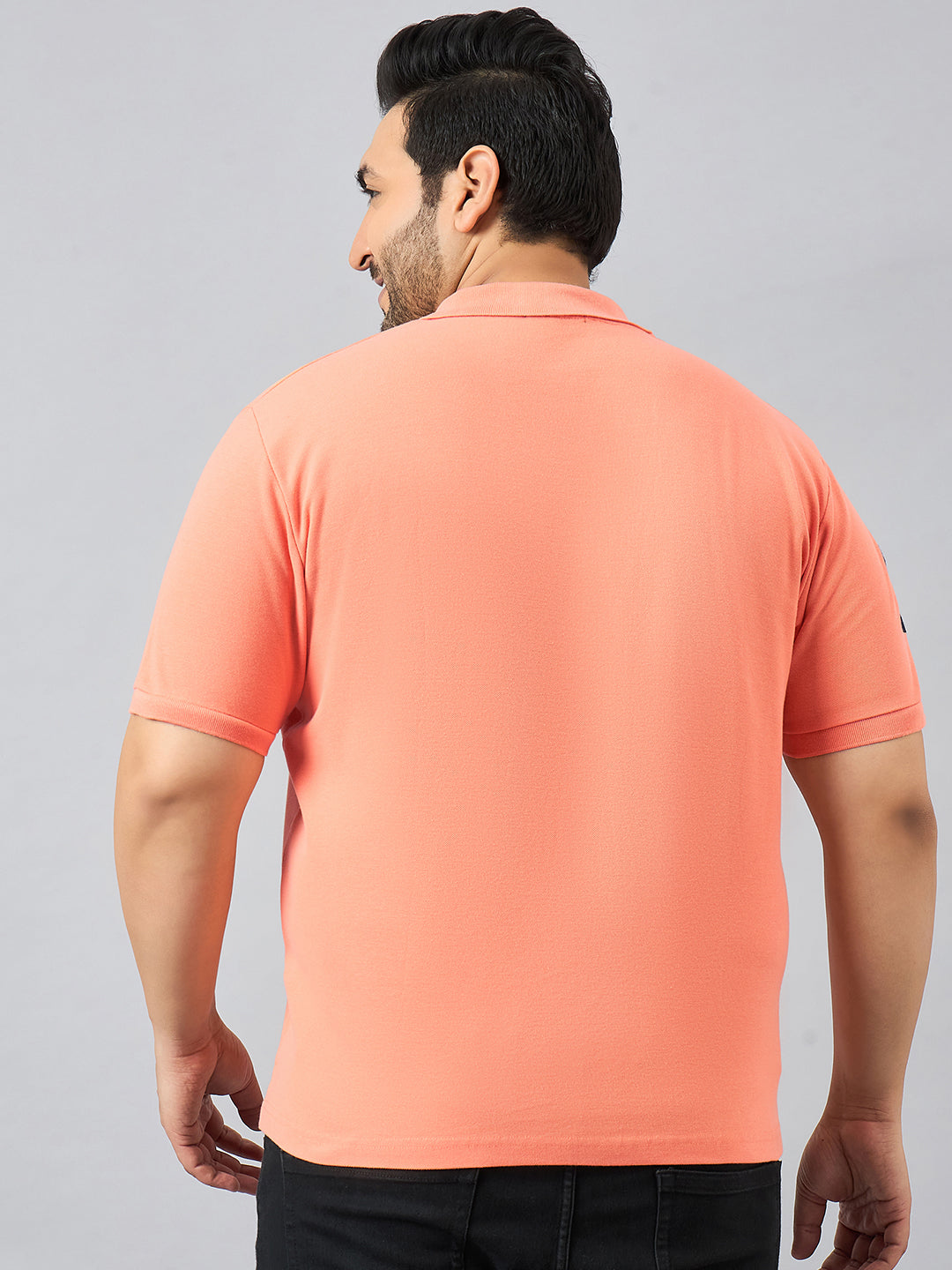 Austivo Men's Half Sleeves Polo Neck T-shirt