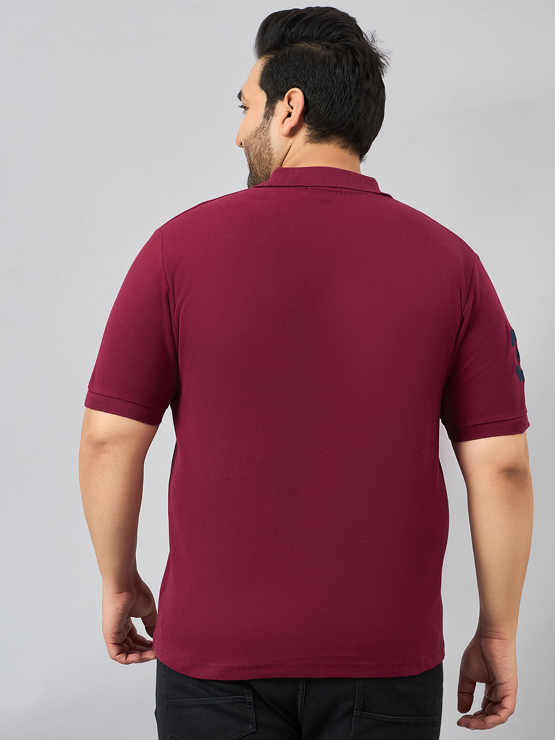 Austivo Men's Half Sleeves Polo Neck T-shirt