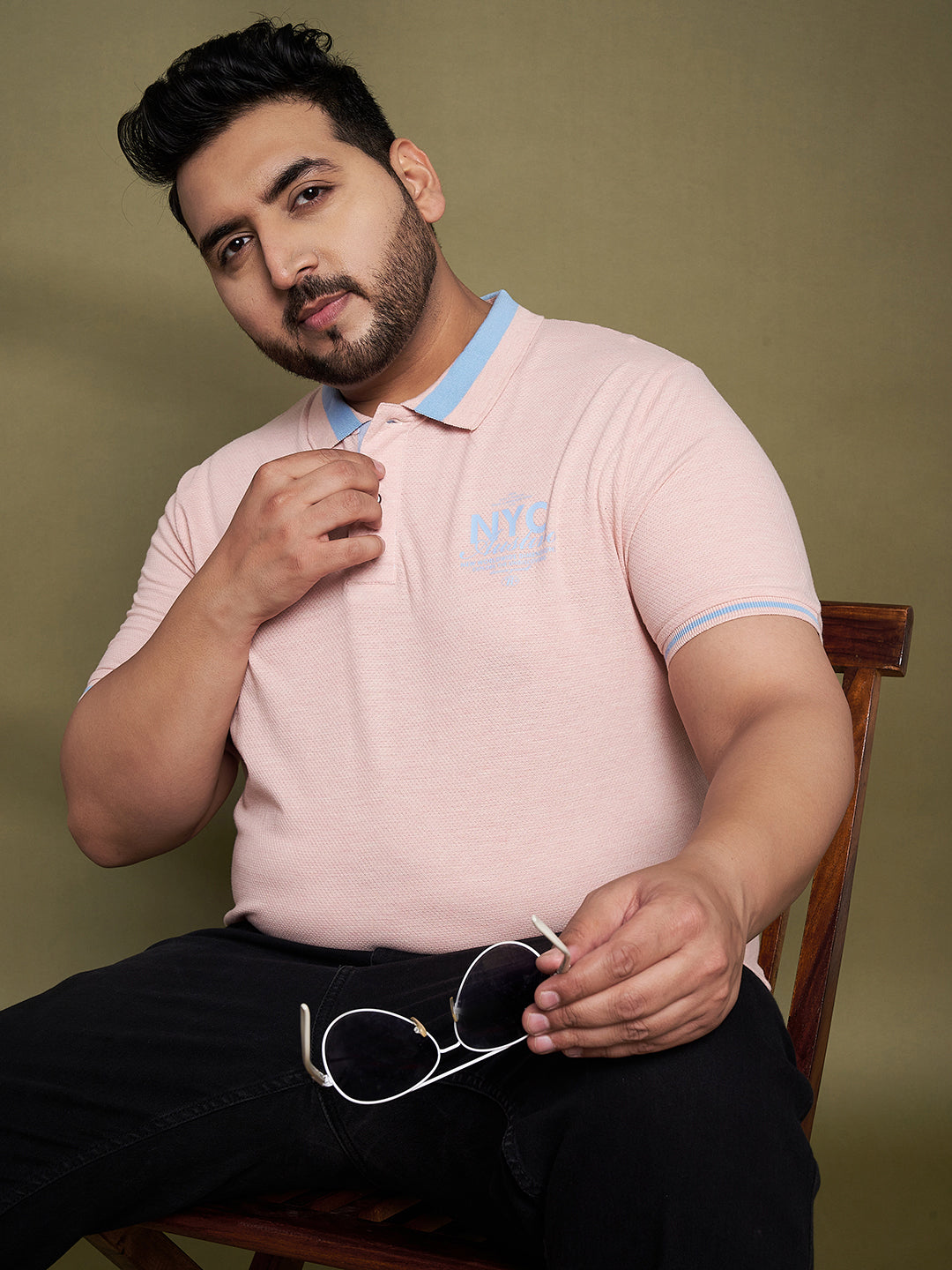 Austivo Men's Polo Neck T-shirt