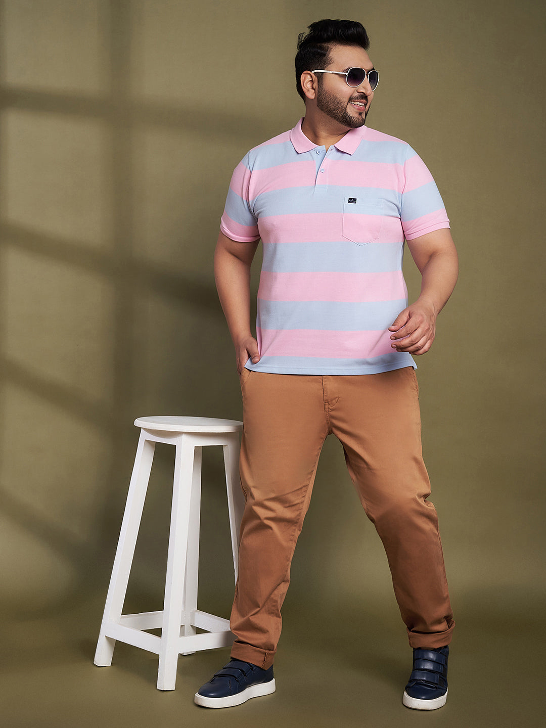 Austivo Men's Polo Neck T-shirt