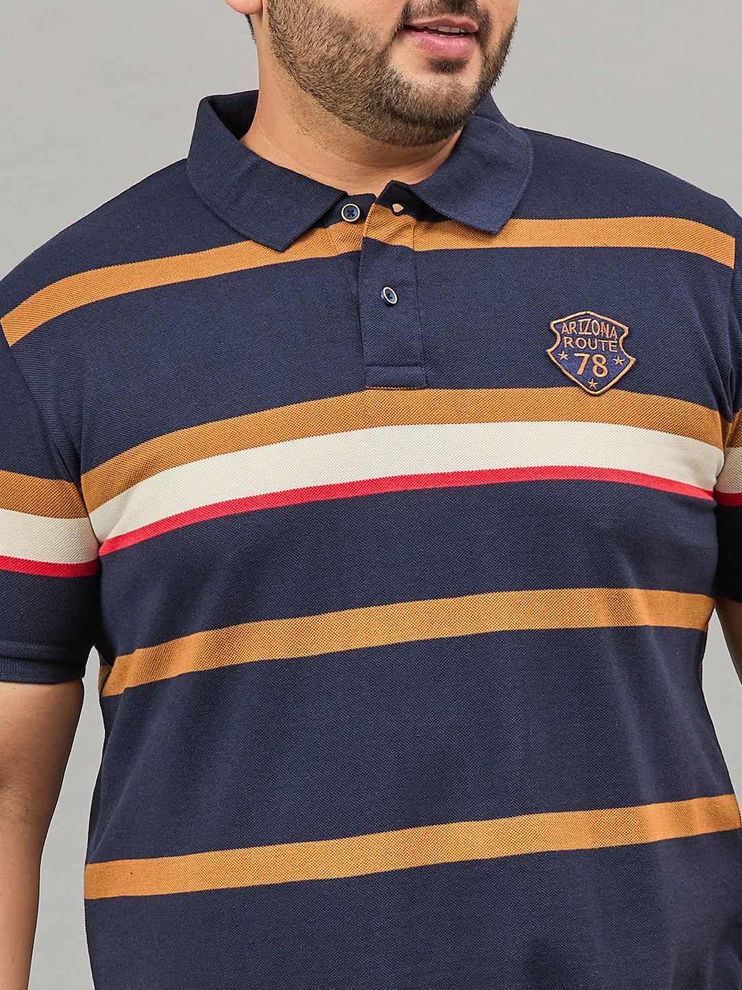 Austivo Men's Polo Neck T-shirt