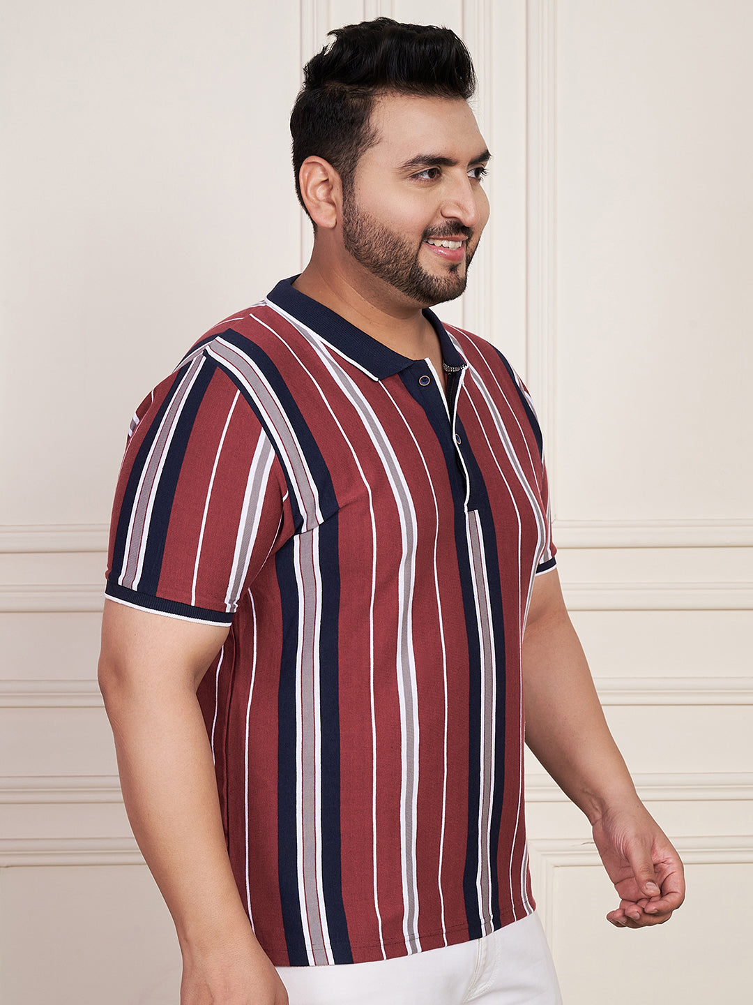 Austivo Men's Polo Neck T-shirt