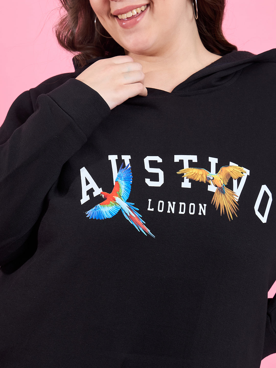Austivo Women Solid Sweatshirt