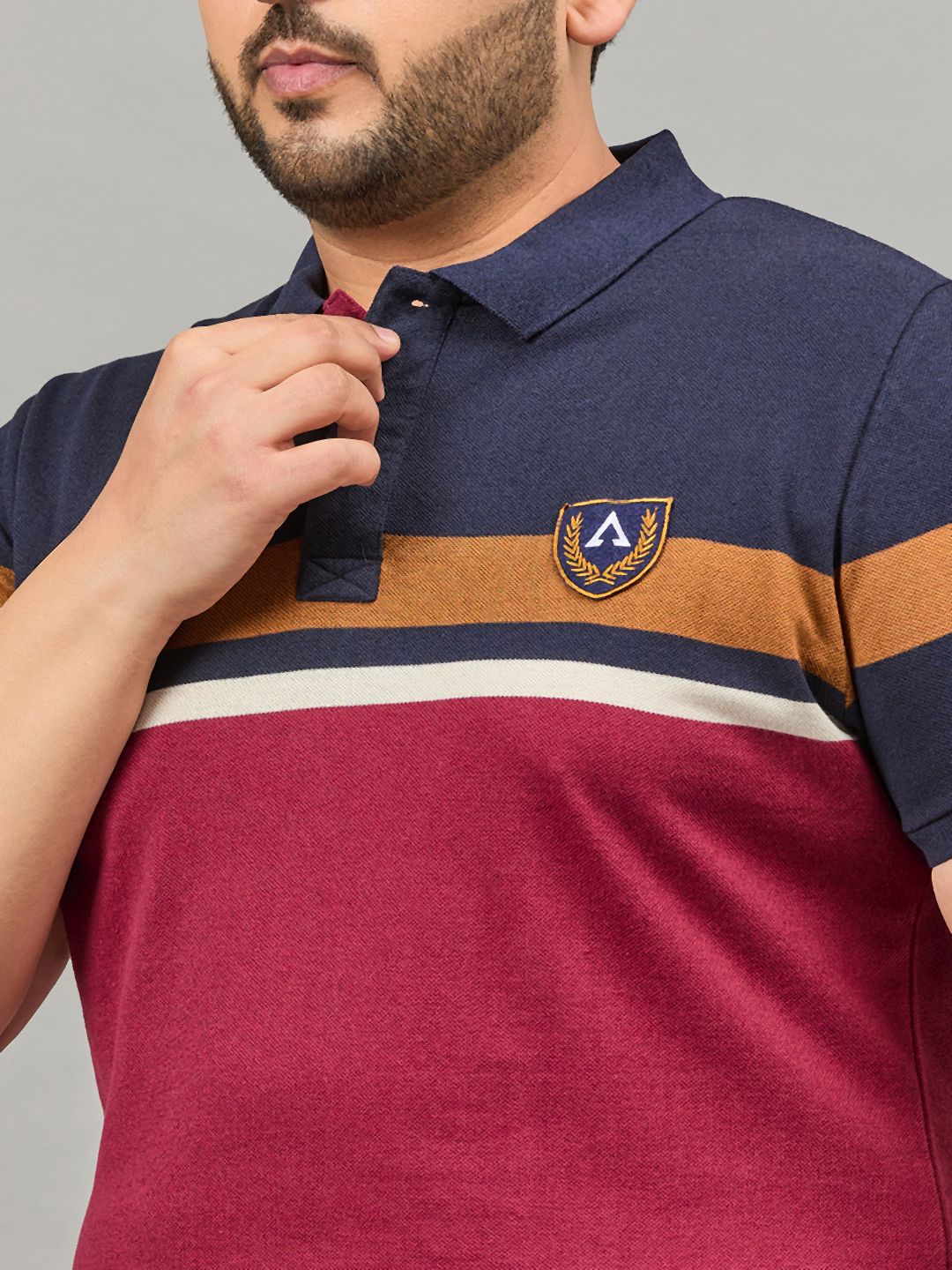 Austivo Men's Polo Neck T-shirt