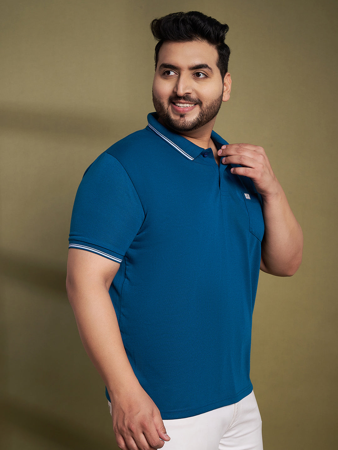 Austivo Men's Polo Neck T-shirt