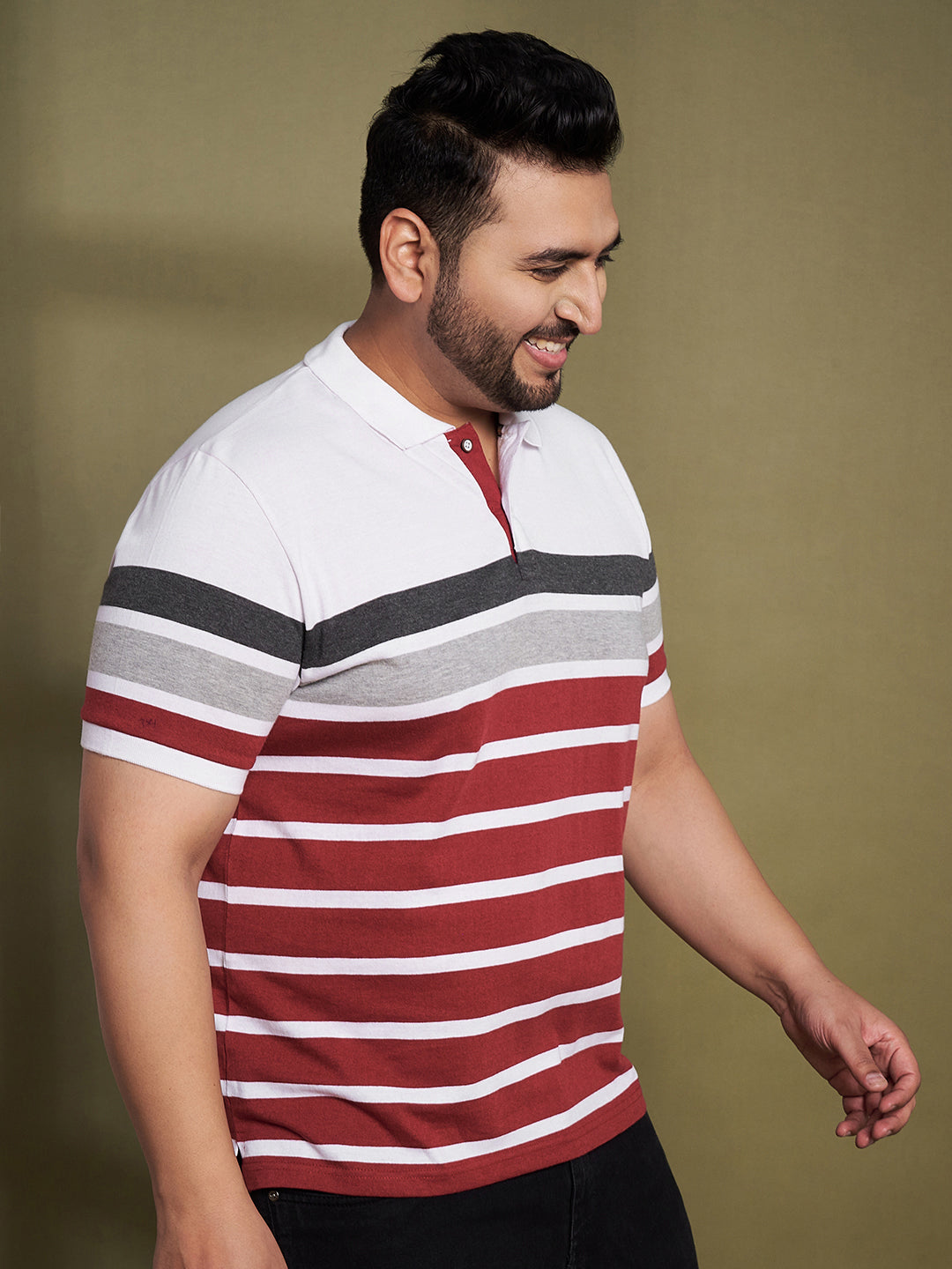 Austivo Men's Polo Neck T-shirt