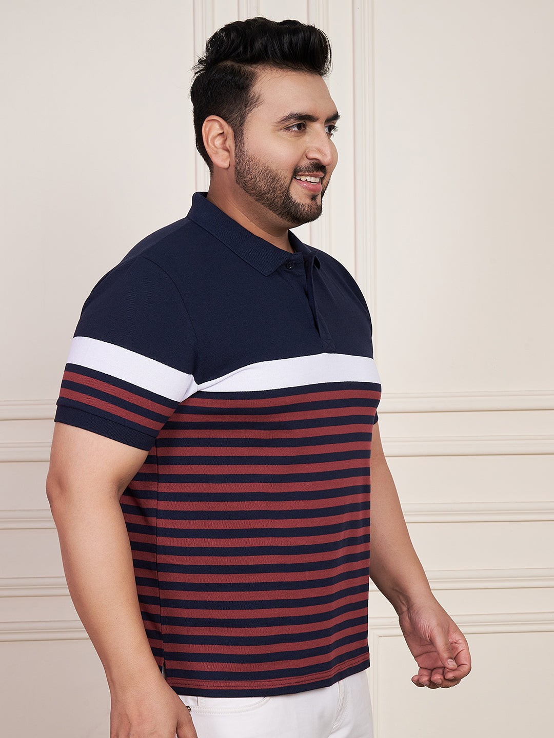 Austivo Men's Polo Neck T-shirt