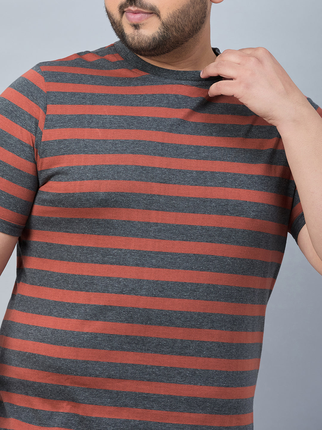 Austivo Men Round Neck Multicolor T-Shirt