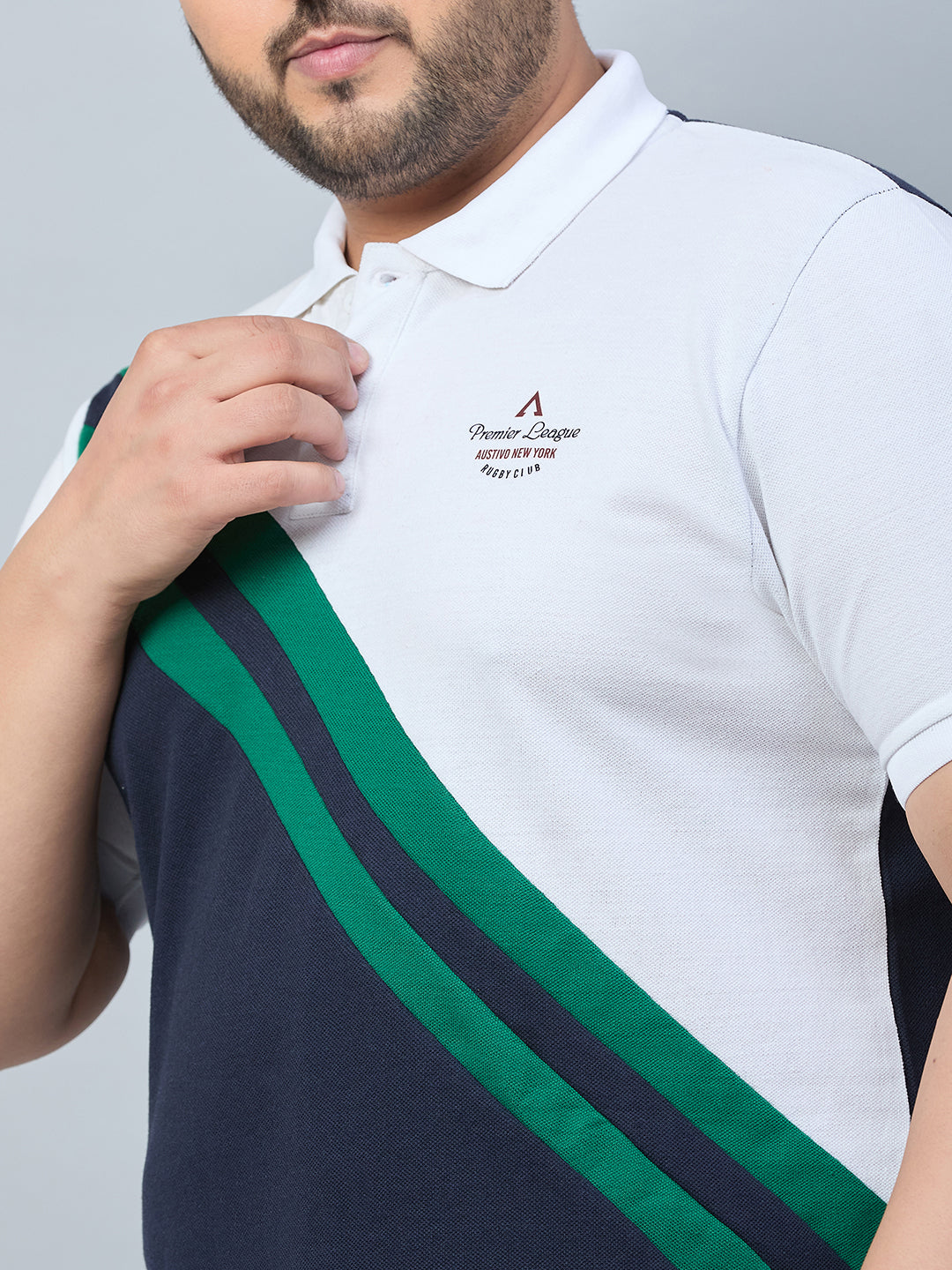 Austivo Men's Polo Neck T-shirt