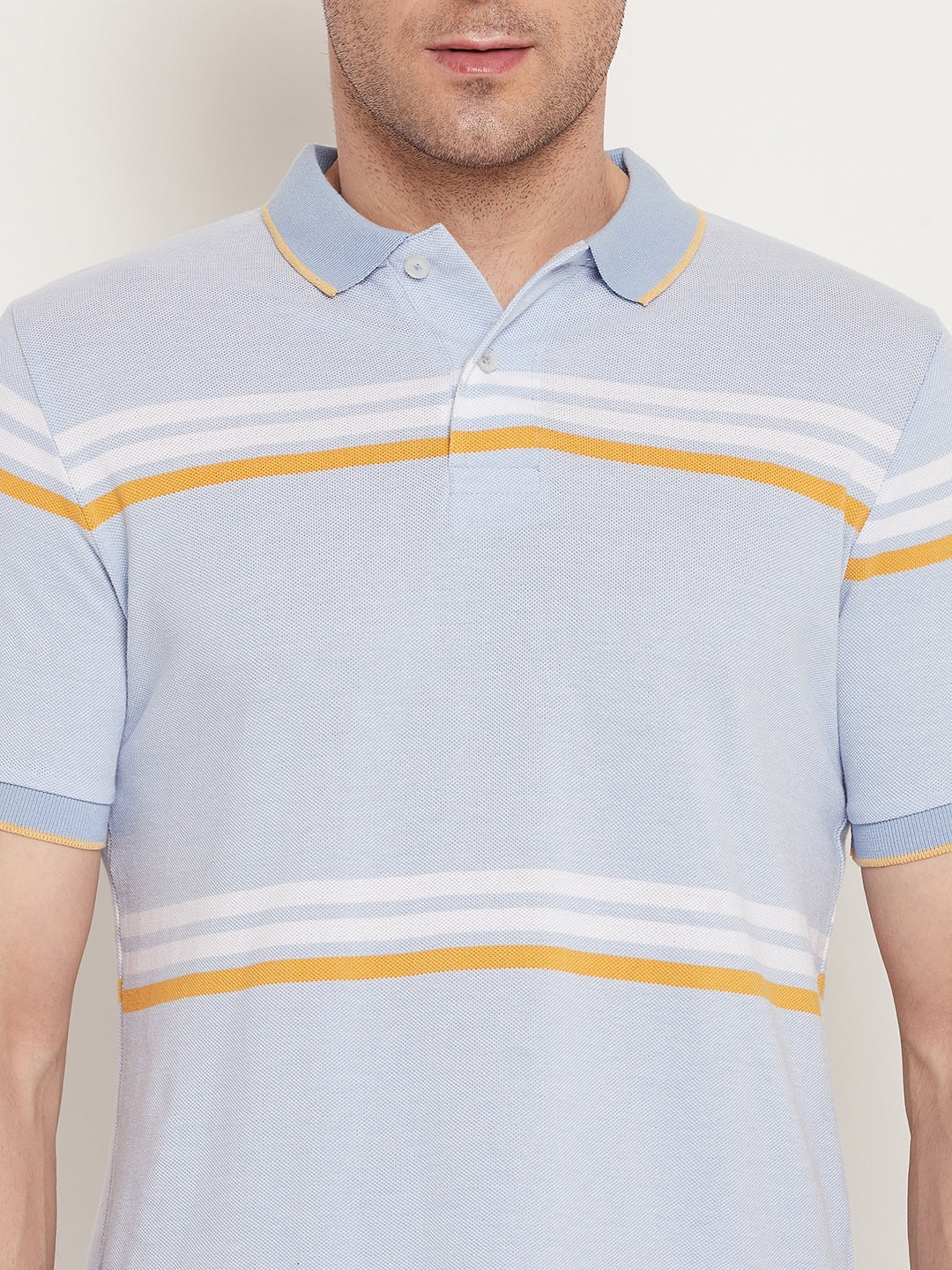 Austin Wood Men's Half Sleeves Polo Neck T-shirt