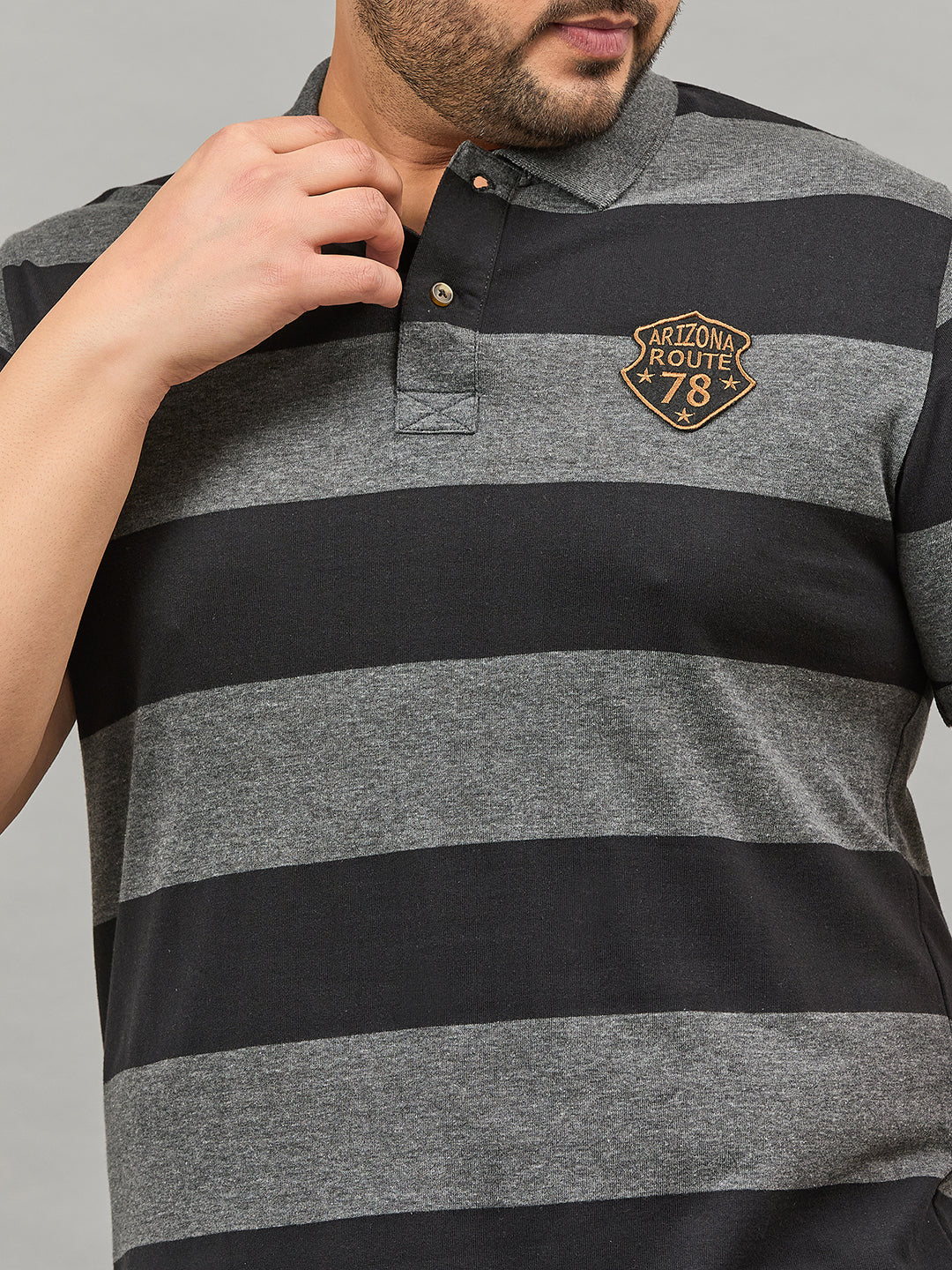 Austivo Men's Polo Neck T-shirt