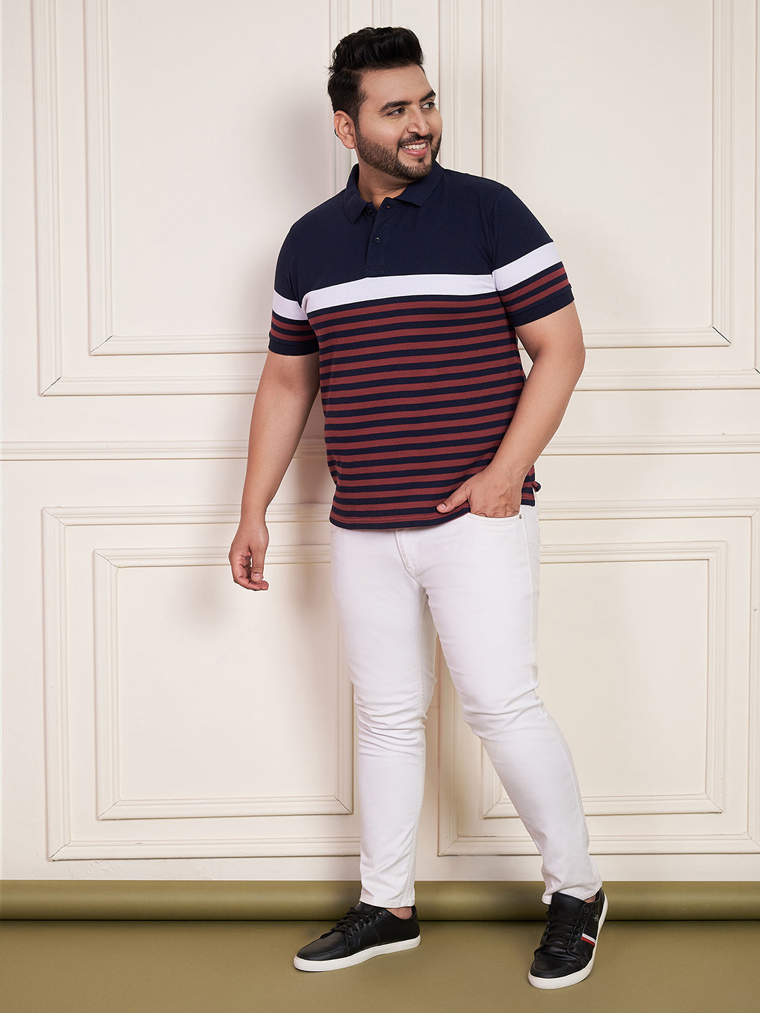 Austivo Men's Polo Neck T-shirt