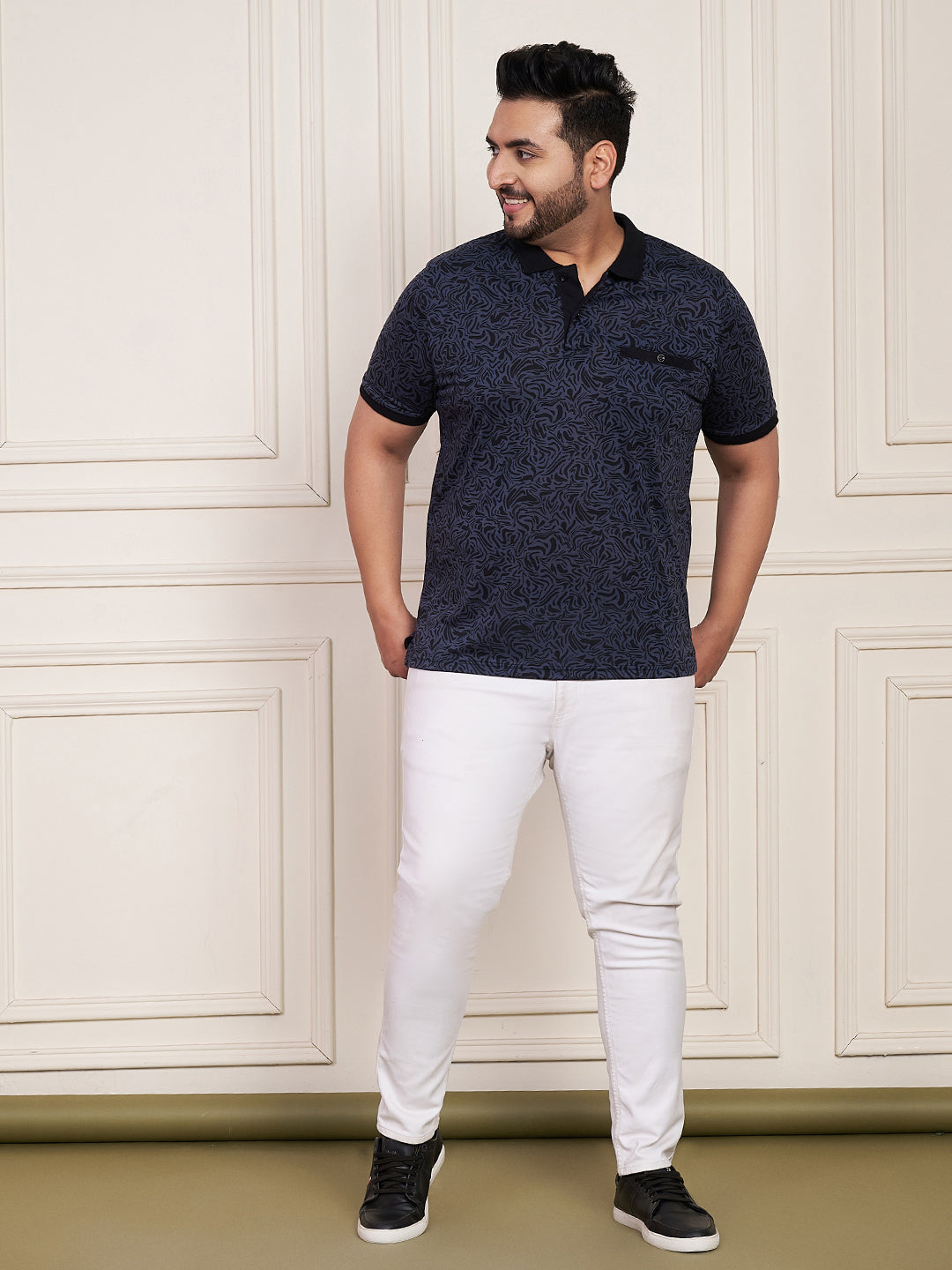 Austivo Men's Polo Neck T-shirt