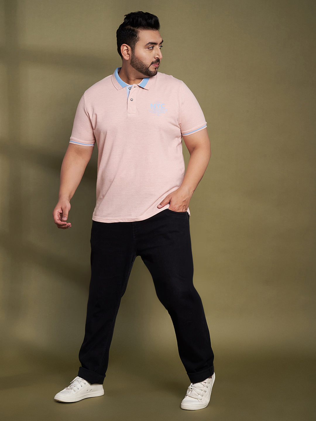Austivo Men's Polo Neck T-shirt
