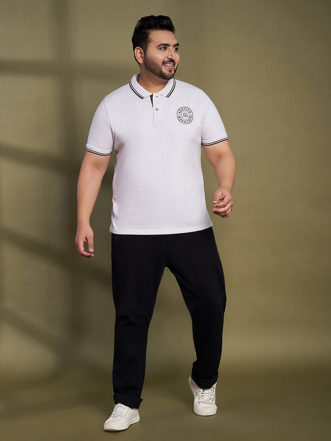 Austivo Men's Polo Neck T-shirt