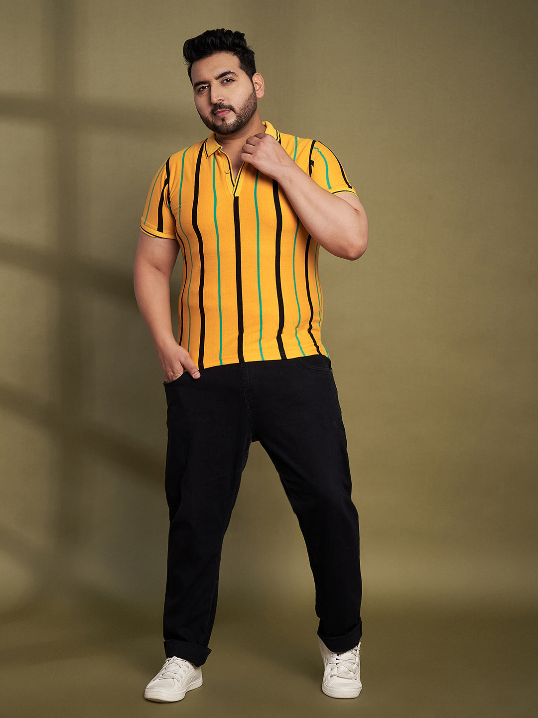 Austivo Men's Polo Neck T-shirt