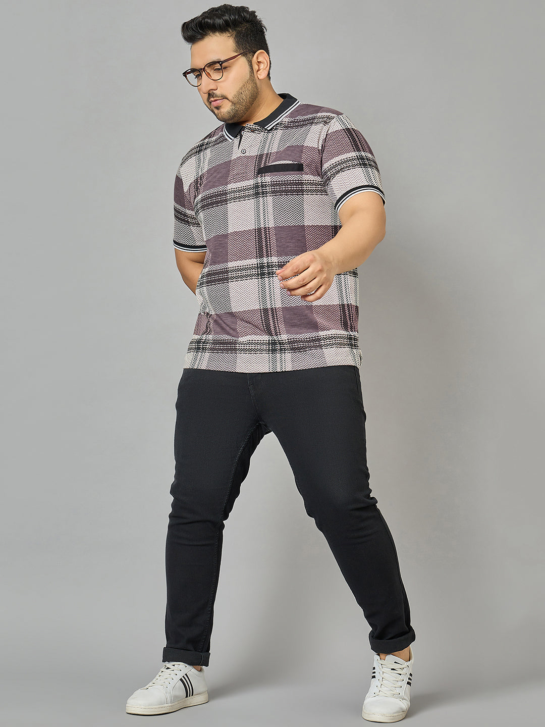 Austivo Men's Polo Neck T-shirt