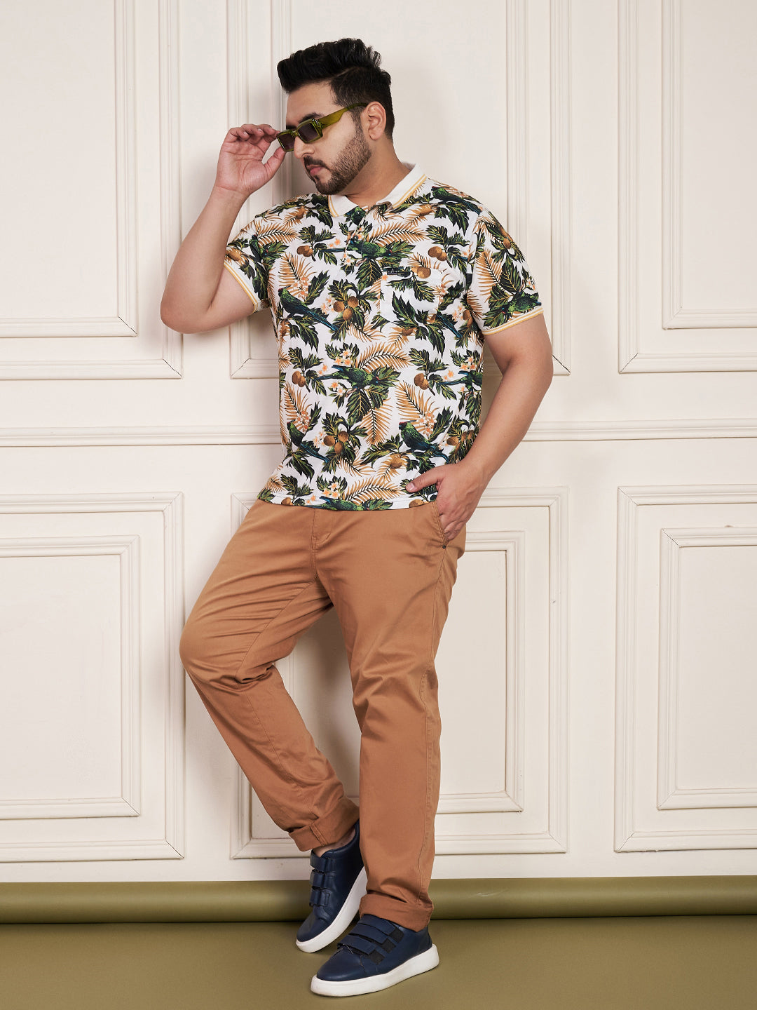 Austivo Men's Polo Neck T-shirt
