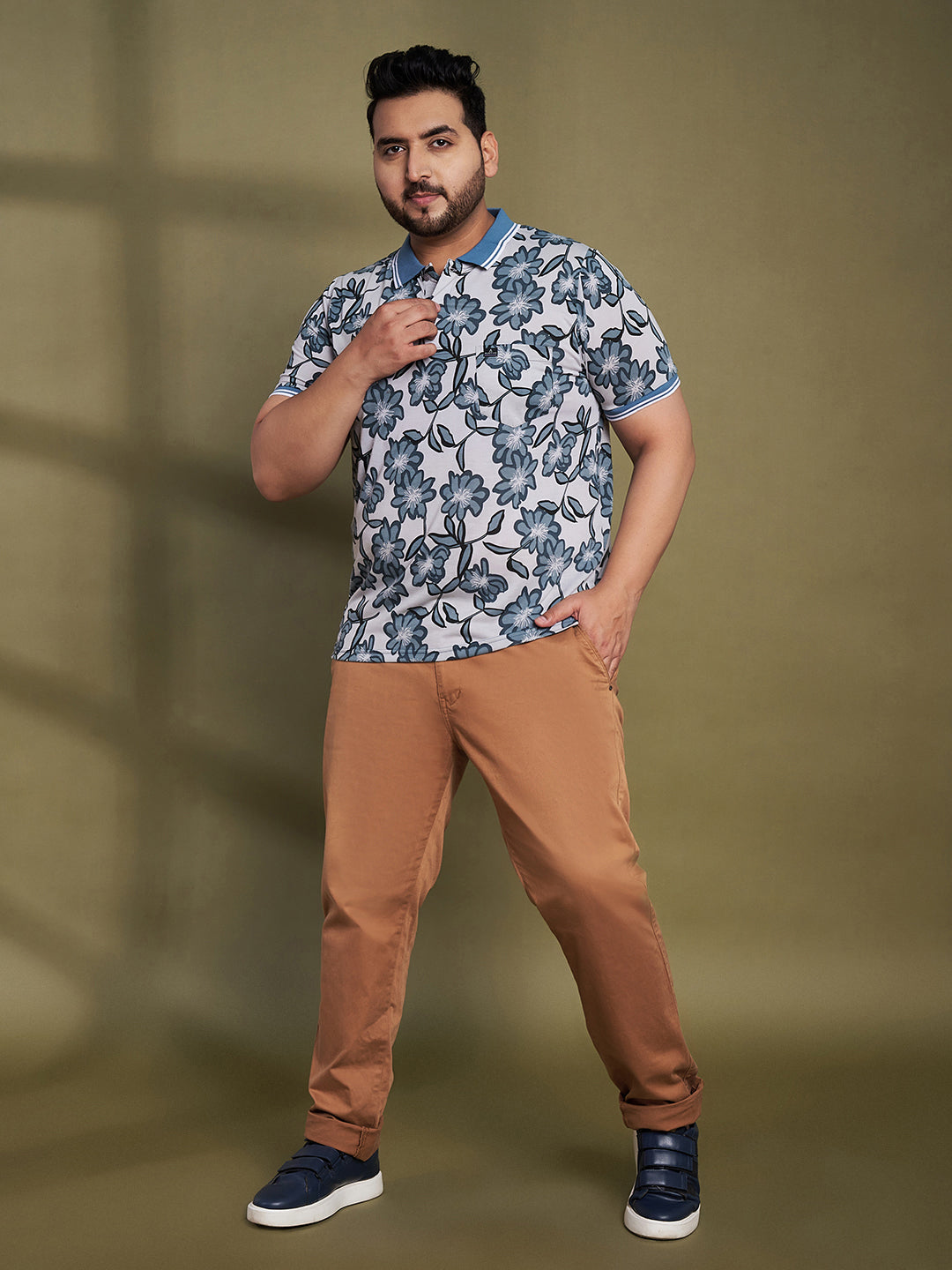 Austivo Men's Polo Neck T-shirt