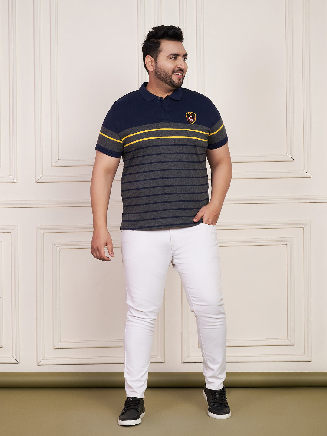 Austivo Men's Polo Neck T-shirt