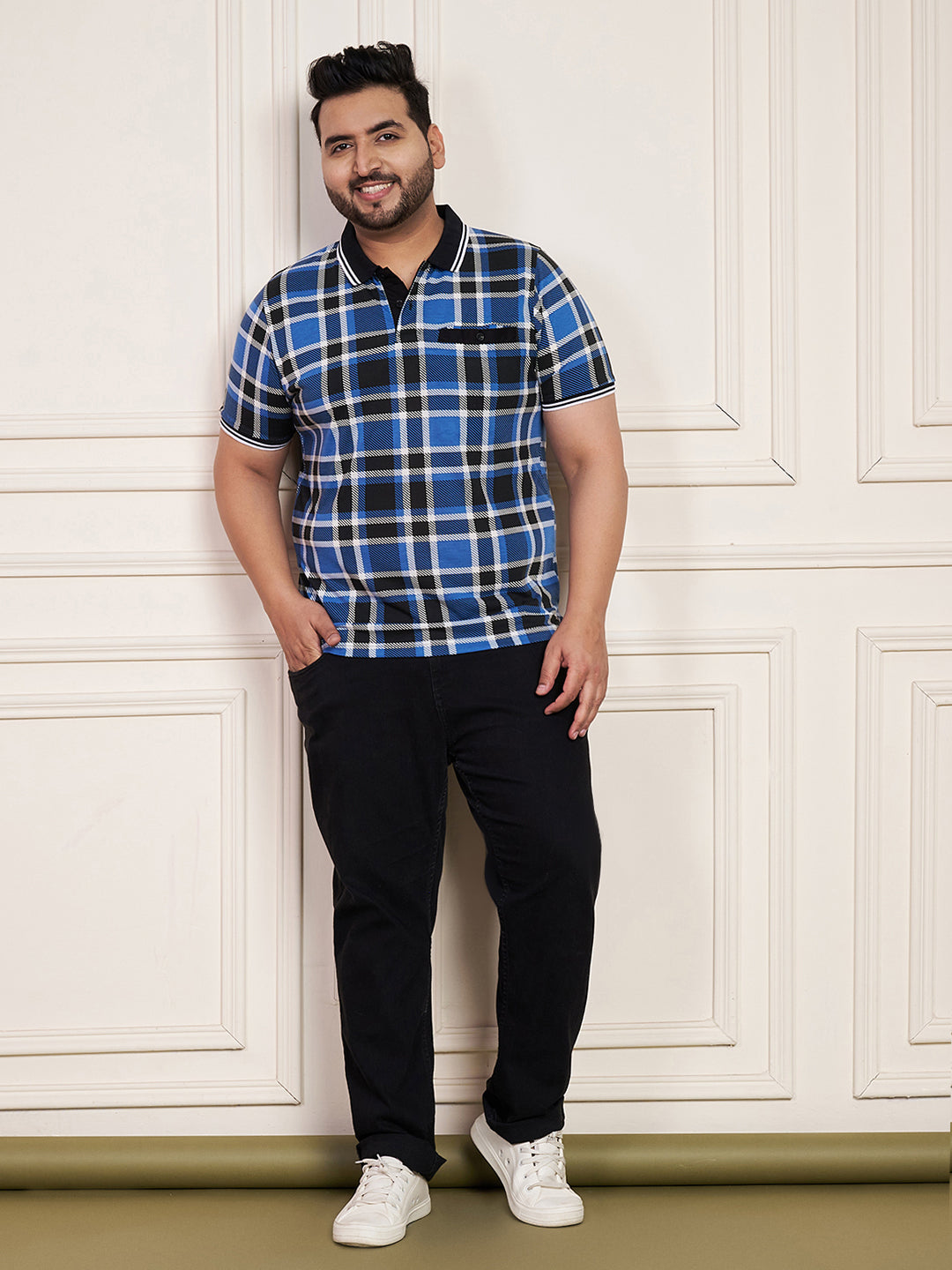 Austivo Men's Polo Neck T-shirt