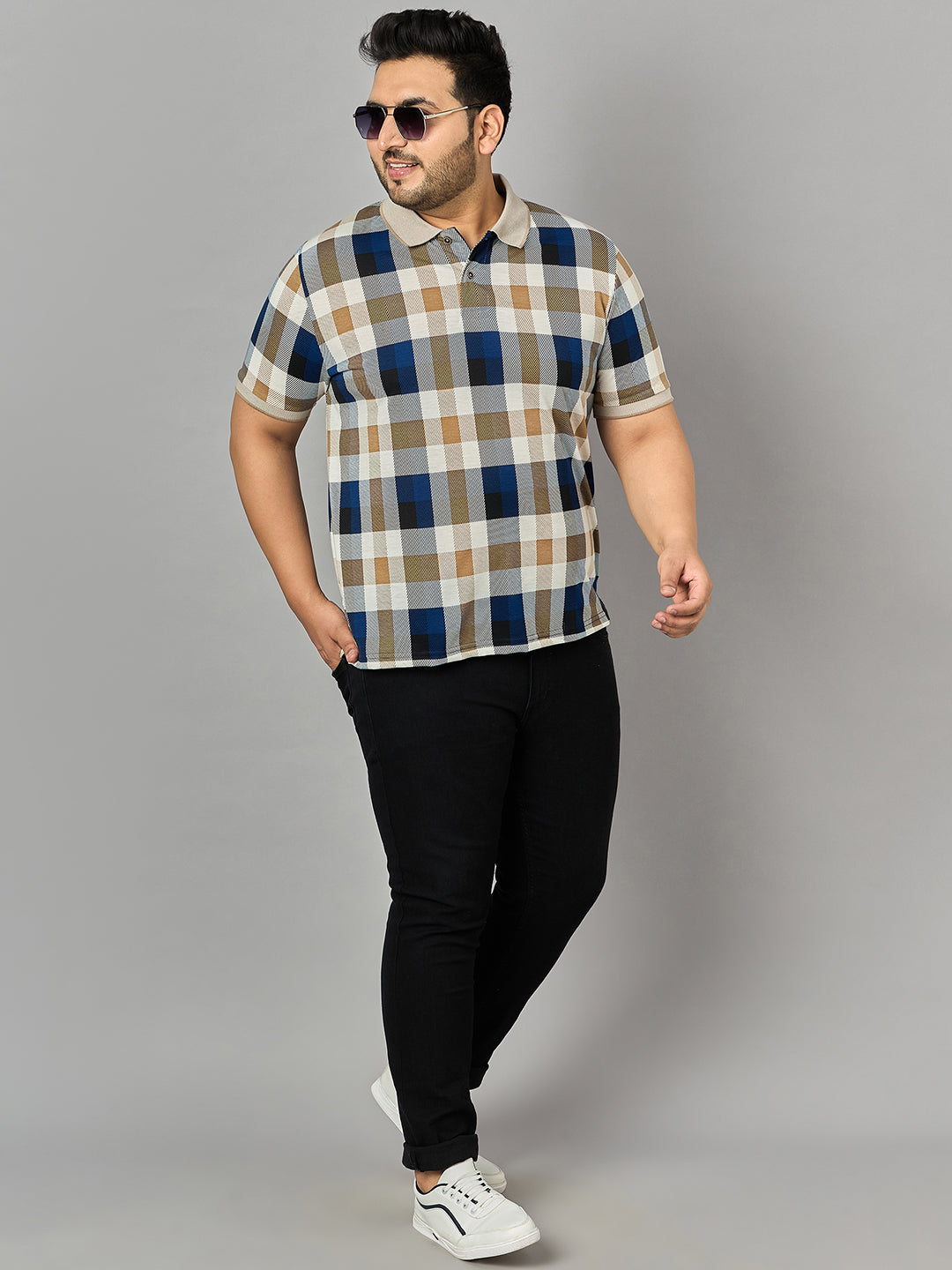 Austivo Men's Polo Neck T-shirt