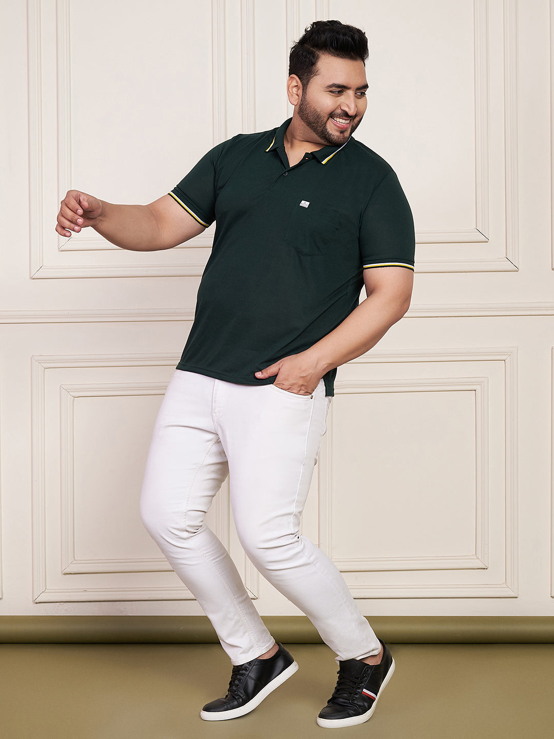 Austivo Men's Polo Neck T-shirt