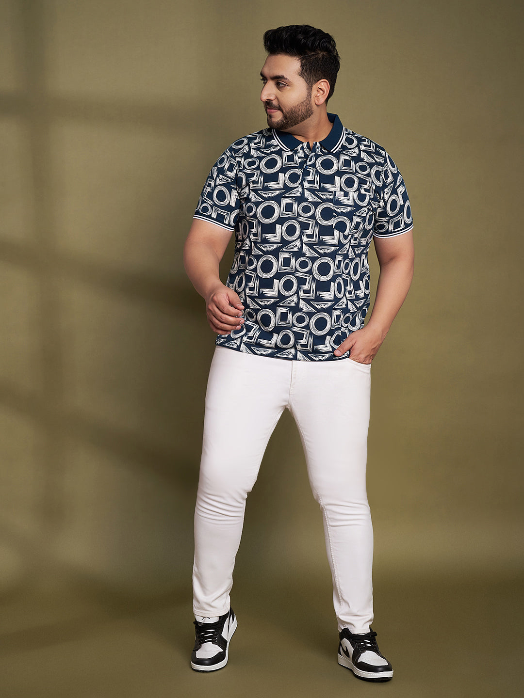 Austivo Men's Polo Neck T-shirt