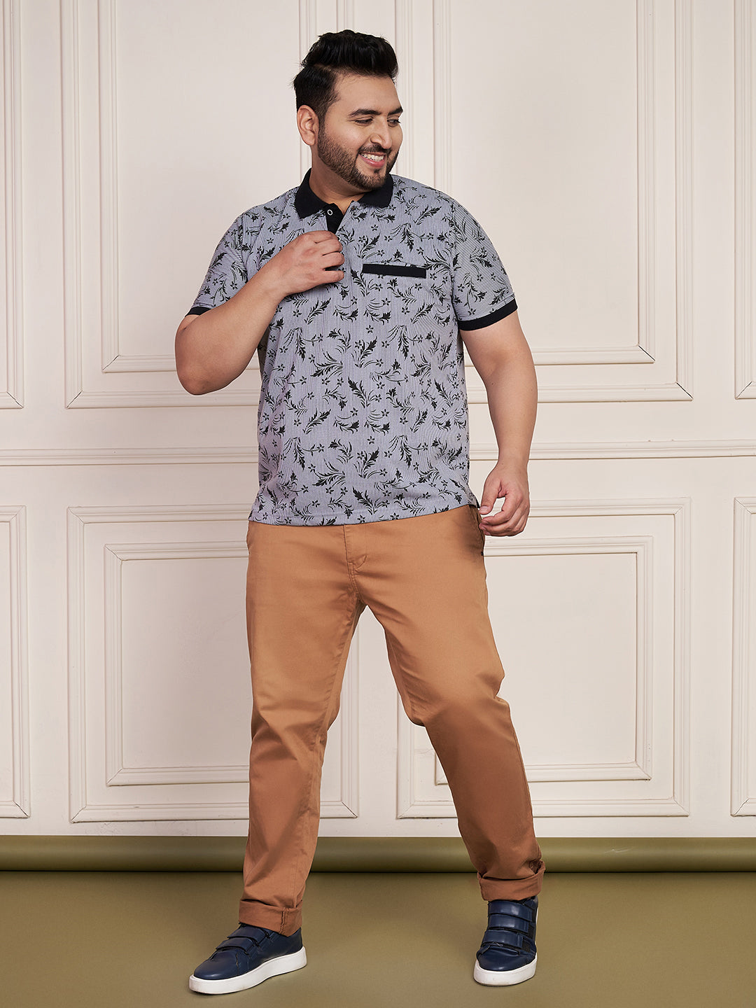 Austivo Men's Polo Neck T-shirt