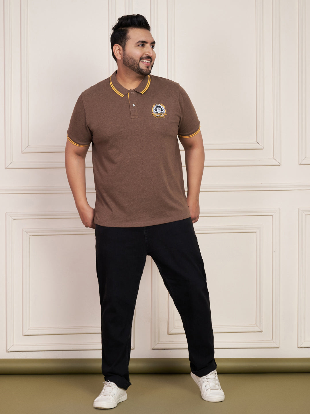 Austivo Men's Polo Neck T-shirt