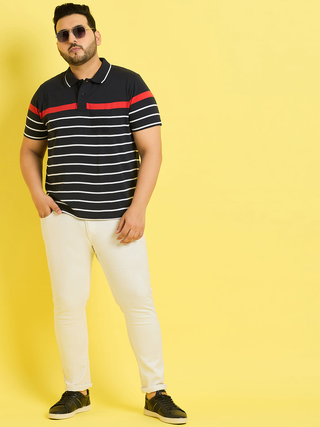 Austivo Men's Polo Neck T-shirt