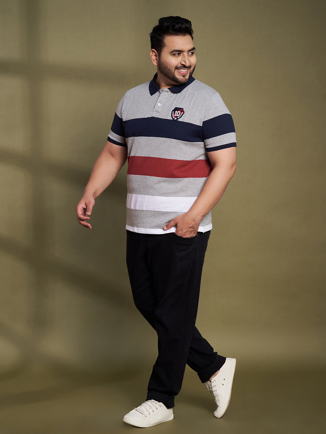 Austivo Men's Polo Neck T-shirt
