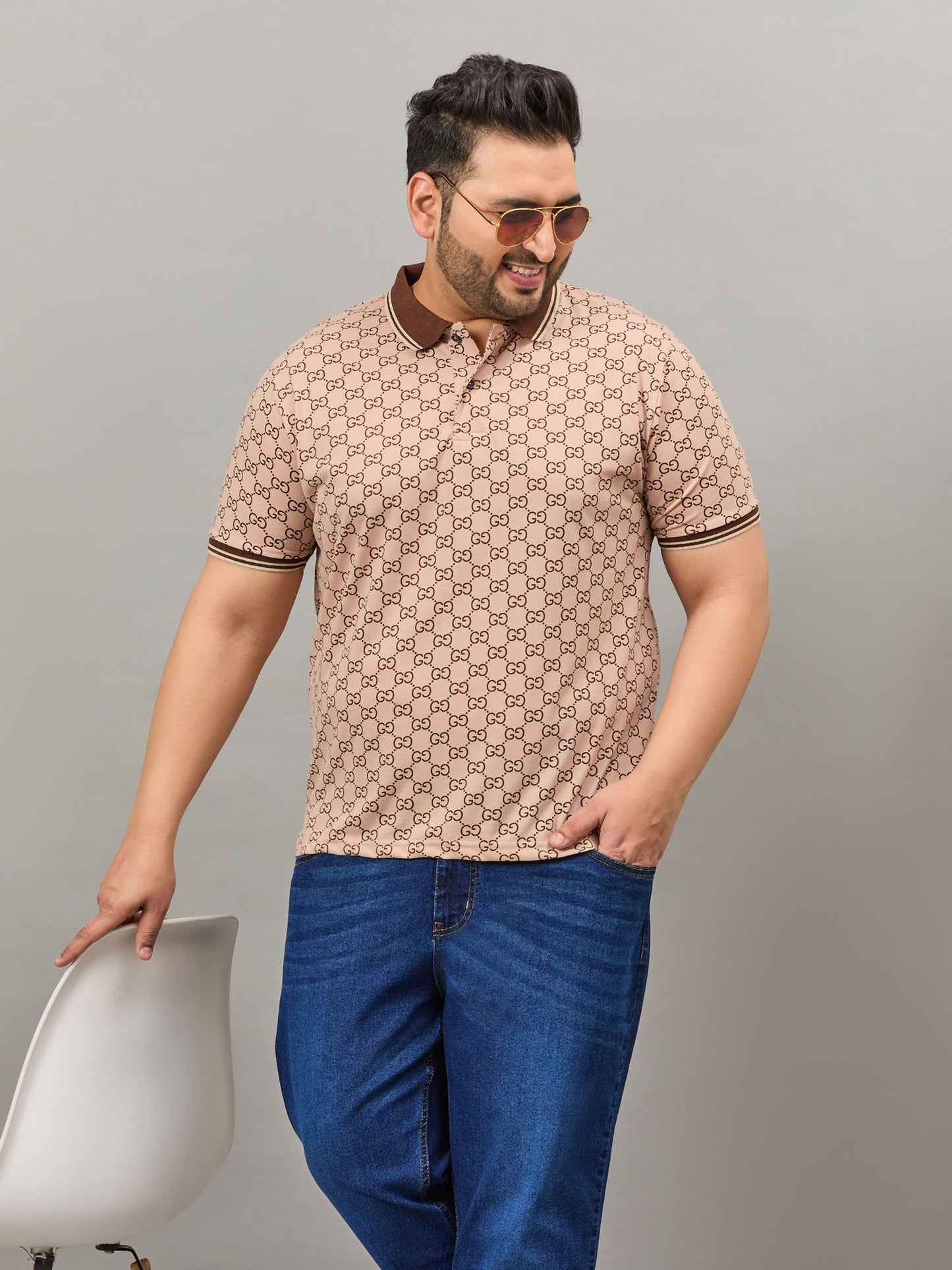 Austivo Men's Polo Neck T-shirt