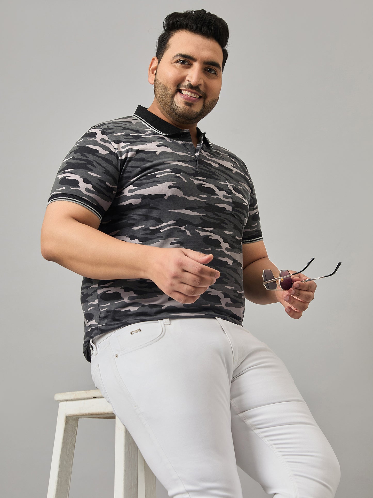 Austivo Men's Polo Neck T-shirt