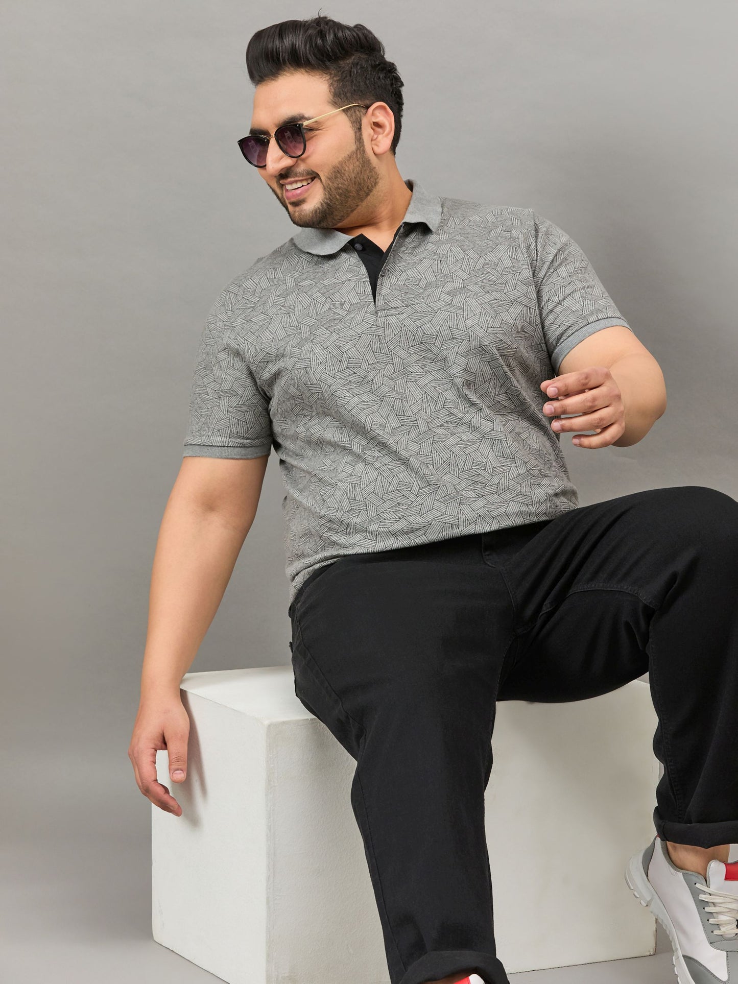 Austivo Men's Polo Neck T-shirt