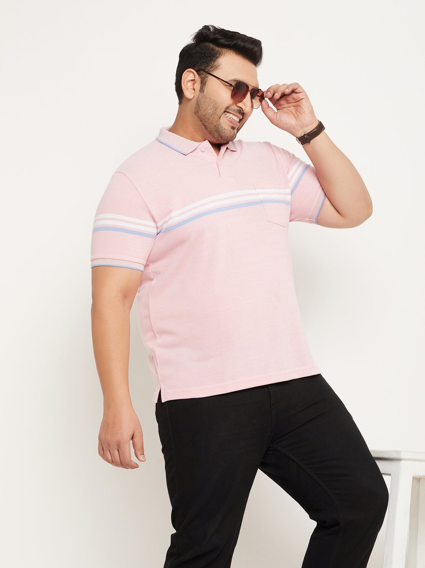 Austivo Men Polo Neck Multicolor T-Shirt