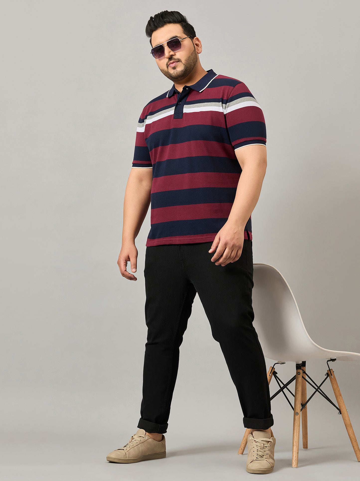 Austivo Men's Polo Neck T-shirt