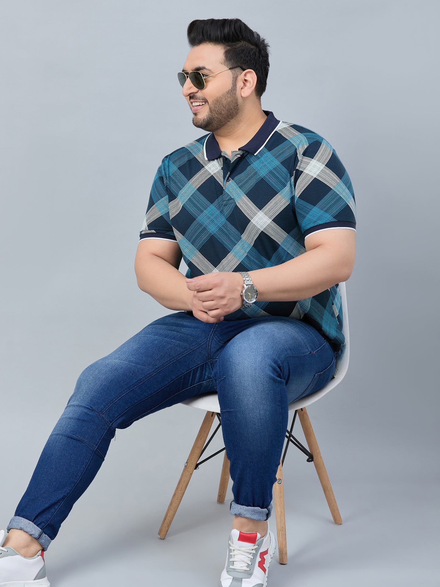 Austivo Men's Polo Neck T-shirt