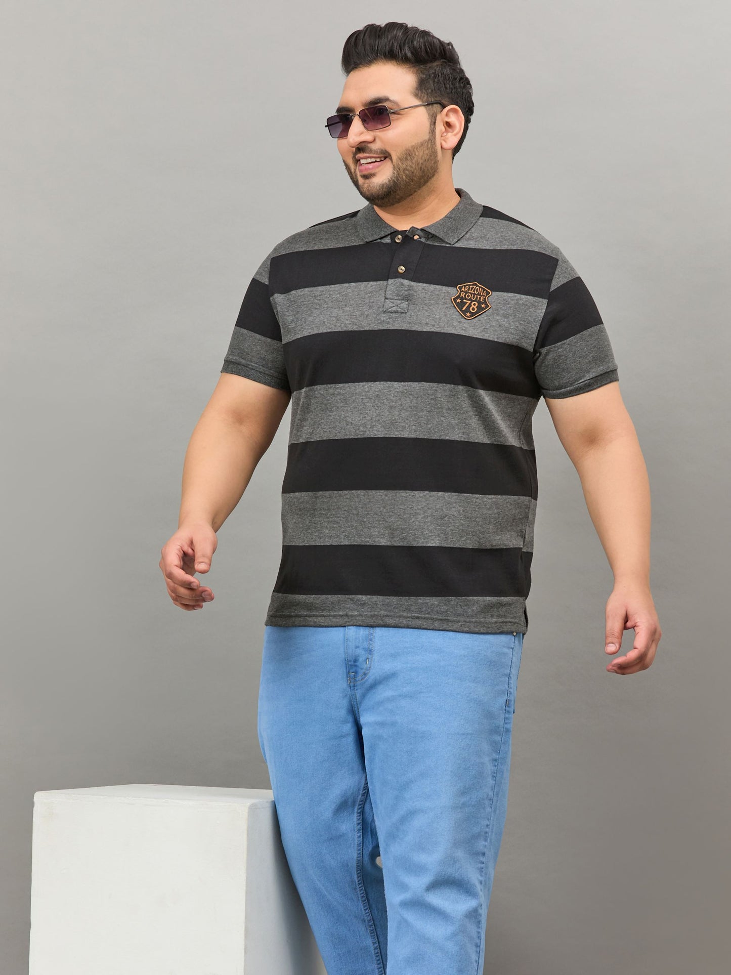 Austivo Men's Polo Neck T-shirt