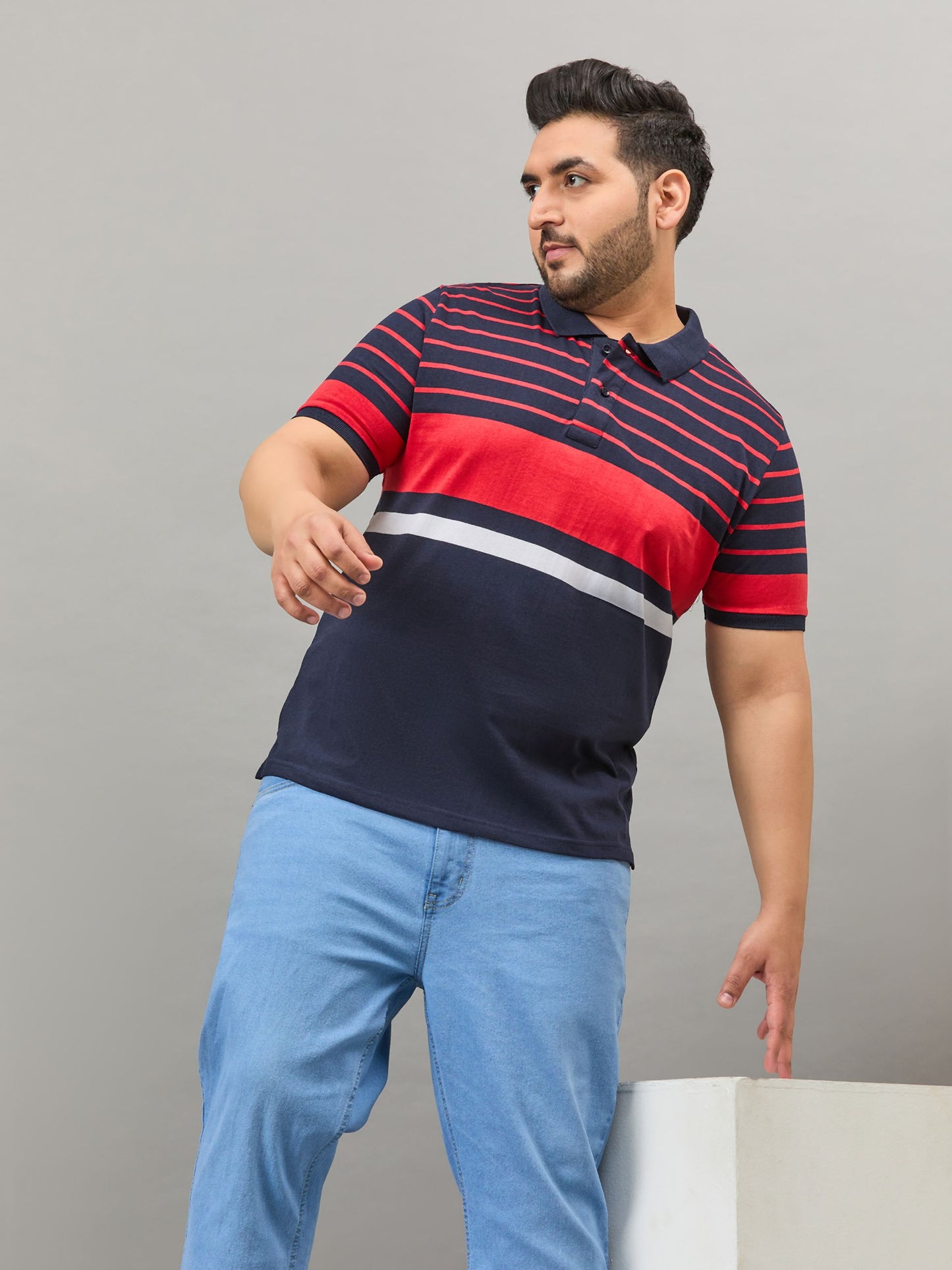 Austivo Men's Polo Neck T-shirt